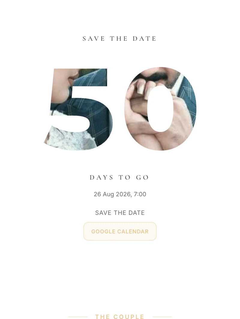 Golden Save the Date